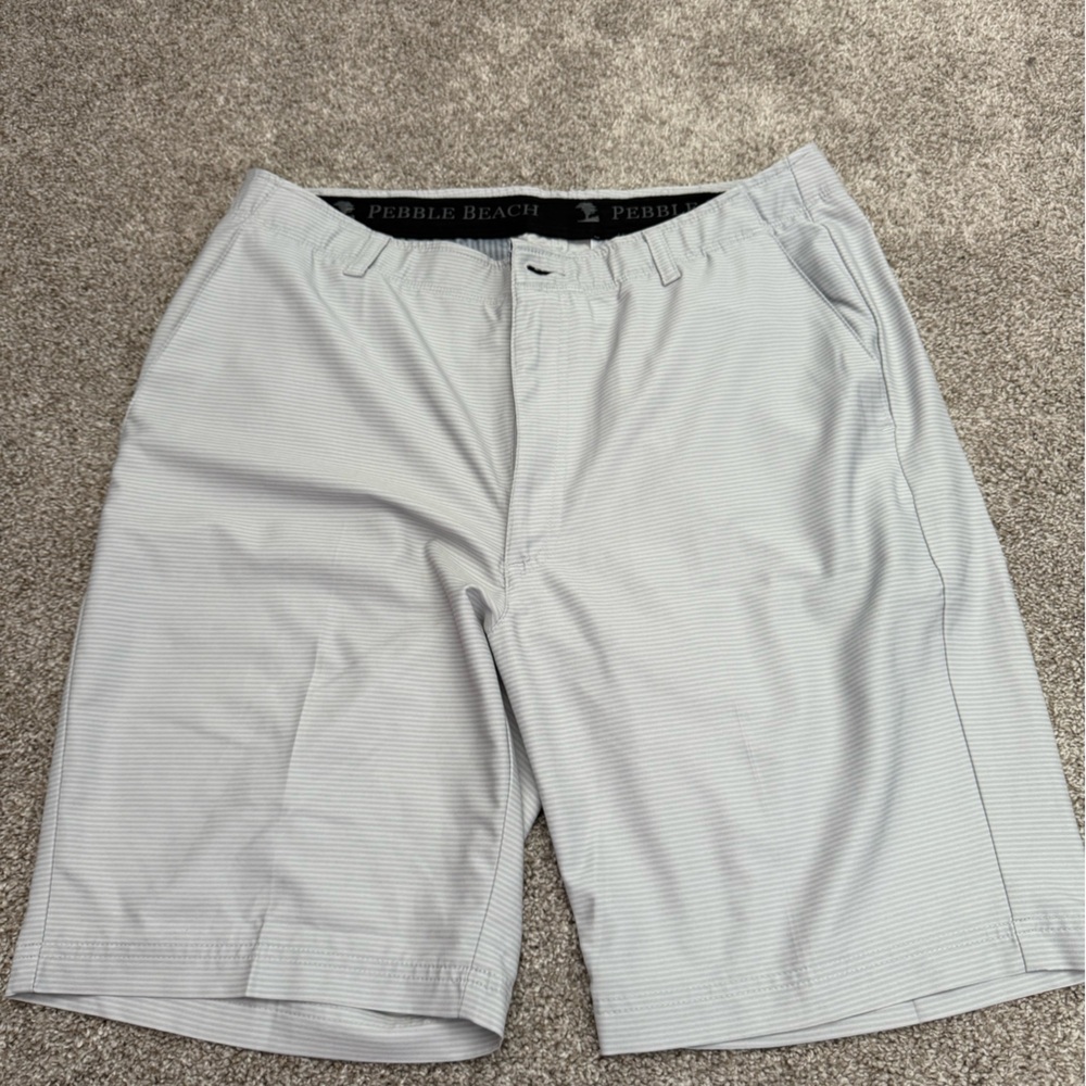 NWOT - Pebble Beach Gray Flat Front Shorts